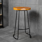 Industrial Backless Counter Stool Natural Wood Counter & Bar Stool for Coffee Shop Clearhalo 'Bar Furniture' 'Bar Stools' 'bar_stools' 'furn' 'furn_bar_stools' 'Furniture' 'Kitchen & Dining Furniture' 5812905