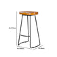 Industrial Backless Counter Stool Natural Wood Counter & Bar Stool for Coffee Shop Clearhalo 'Bar Furniture' 'Bar Stools' 'bar_stools' 'furn' 'furn_bar_stools' 'Furniture' 'Kitchen & Dining Furniture' 5812915