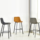 Indoor Leather Counter Chair Bucket Footrest Industrial Counter & Bar Stool
