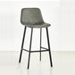 Indoor Leather Counter Chair Bucket Footrest Industrial Counter & Bar Stool