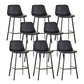 Indoor Leather Counter Chair Bucket Footrest Industrial Counter & Bar Stool