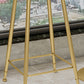 Glam Round Counter-height Stool Leather Footrest Bar Stool with Gold Base Clearhalo 'Bar Furniture' 'Bar Stools' 'bar_stools' 'furn' 'furn_bar_stools' 'Furniture' 'Kitchen & Dining Furniture' 5813001