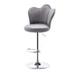 Contemporary Metal Barstool Velvet Footrest Low Back Stool with Swivel in Matte Finish Clearhalo 'Bar Furniture' 'Bar Stools' 'bar_stools' 'furn' 'furn_bar_stools' 'Furniture' 'Kitchen & Dining Furniture' 5813179
