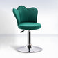 Contemporary Metal Barstool Velvet Footrest Low Back Stool with Swivel in Matte Finish Clearhalo 'Bar Furniture' 'Bar Stools' 'bar_stools' 'furn' 'furn_bar_stools' 'Furniture' 'Kitchen & Dining Furniture' 5813185