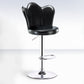 Contemporary Metal Barstool Velvet Footrest Low Back Stool with Swivel in Matte Finish Clearhalo 'Bar Furniture' 'Bar Stools' 'bar_stools' 'furn' 'furn_bar_stools' 'Furniture' 'Kitchen & Dining Furniture' 5813191