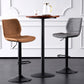 Contemporary Metal Barstool PU Leather Barstools in Matte Finish for Home Clearhalo 'Bar Furniture' 'Bar Stools' 'bar_stools' 'furn' 'furn_bar_stools' 'Furniture' 'Kitchen & Dining Furniture' 5813510