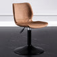 Contemporary Metal Barstool PU Leather Barstools in Matte Finish for Home