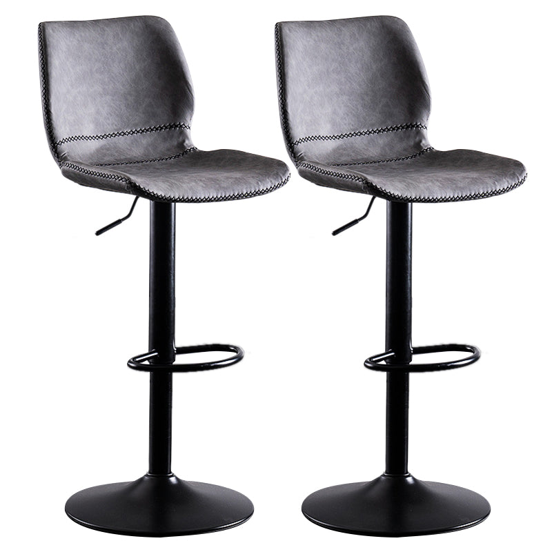 Metal Barstool contemporain Pu Leather Barstools en finition mate pour la maison