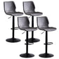 Metal Barstool contemporain Pu Leather Barstools en finition mate pour la maison
