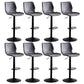 Metal Barstool contemporain Pu Leather Barstools en finition mate pour la maison