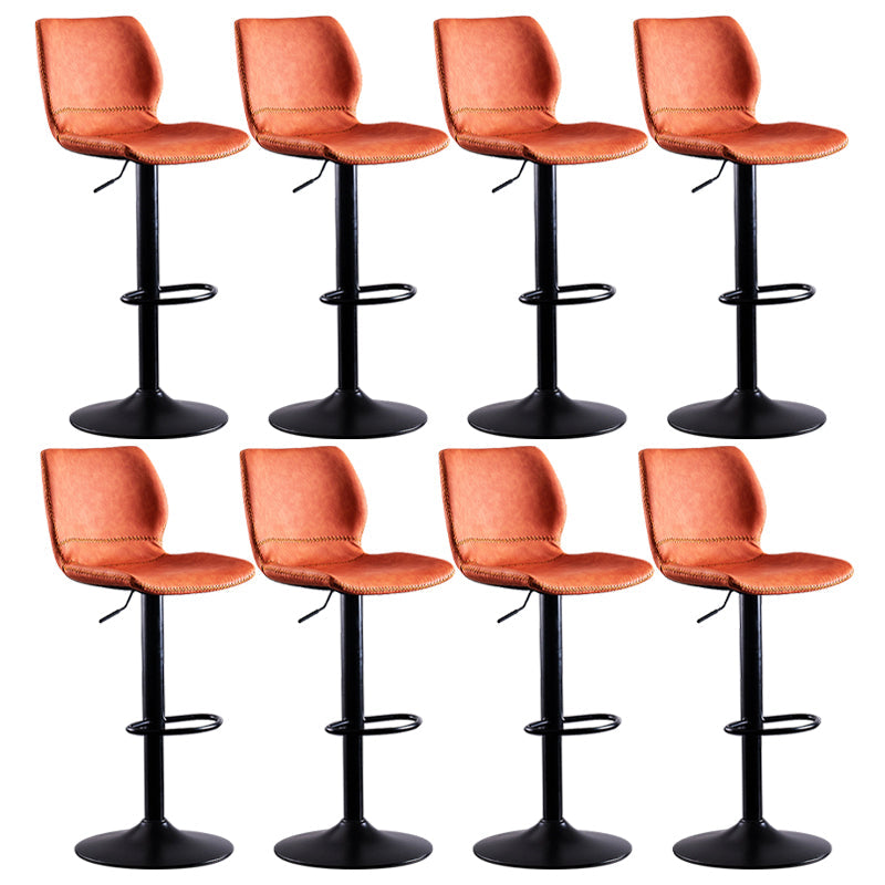 Metal Barstool contemporain Pu Leather Barstools en finition mate pour la maison