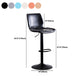 Metal Barstool contemporain Pu Leather Barstools en finition mate pour la maison