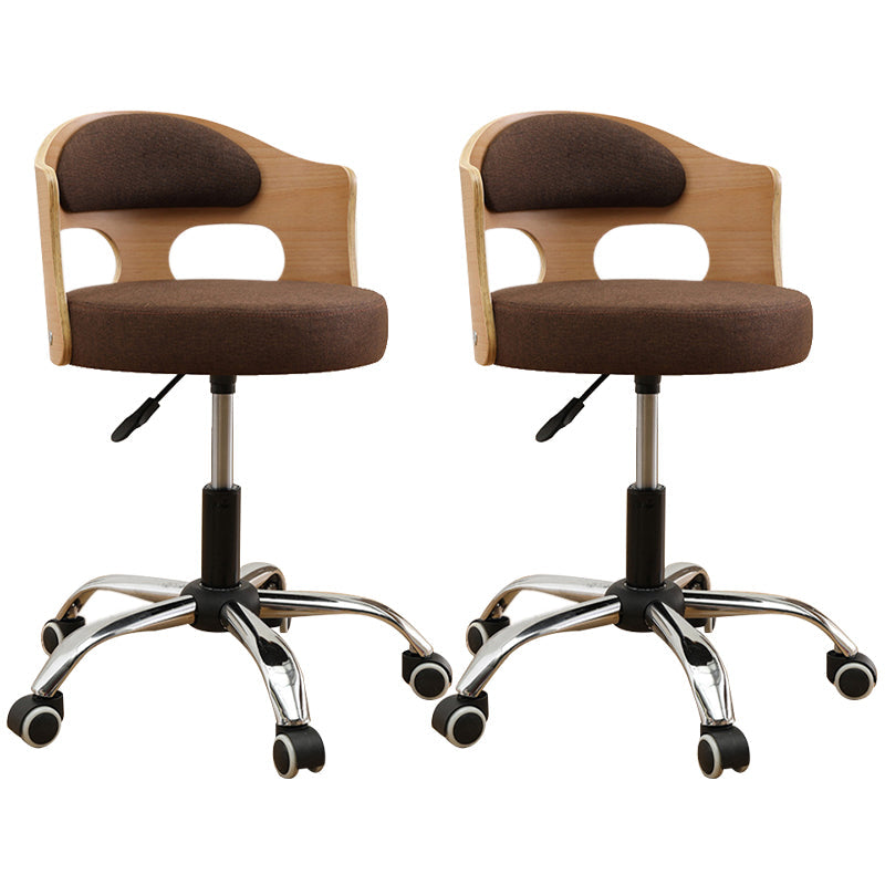 Zeitgenössischer Metall Barstool Faux Leder -Rundsitzschalterschalter mit Drehgelenk