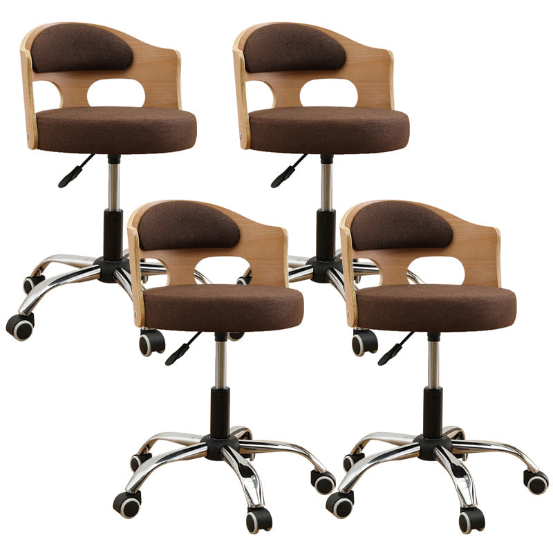 Zeitgenössischer Metall Barstool Faux Leder -Rundsitzschalterschalter mit Drehgelenk