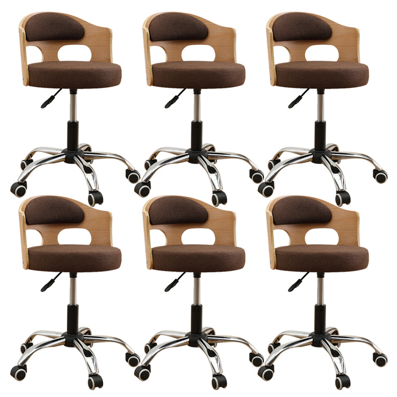 Zeitgenössischer Metall Barstool Faux Leder -Rundsitzschalterschalter mit Drehgelenk