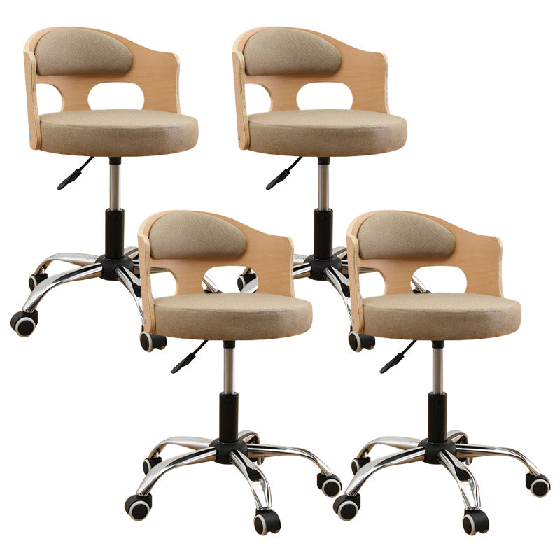 Zeitgenössischer Metall Barstool Faux Leder -Rundsitzschalterschalter mit Drehgelenk