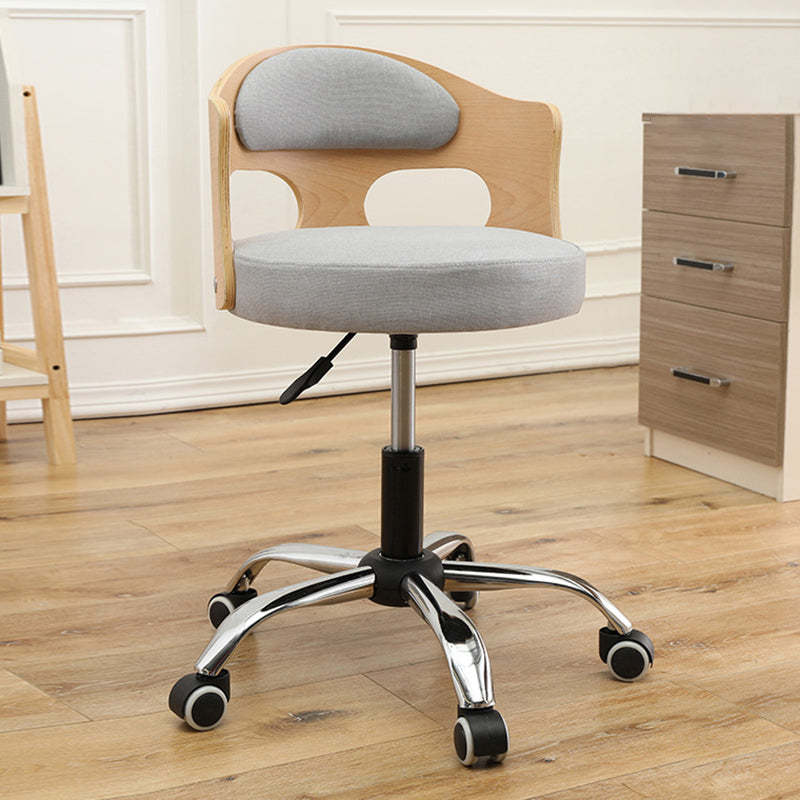 Zeitgenössischer Metall Barstool Faux Leder -Rundsitzschalterschalter mit Drehgelenk