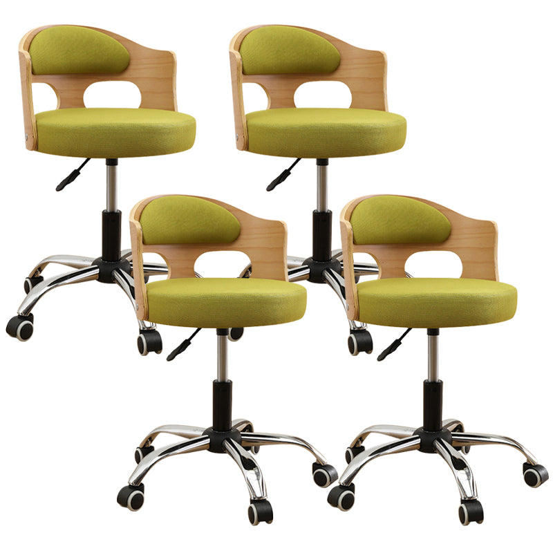 Zeitgenössischer Metall Barstool Faux Leder -Rundsitzschalterschalter mit Drehgelenk