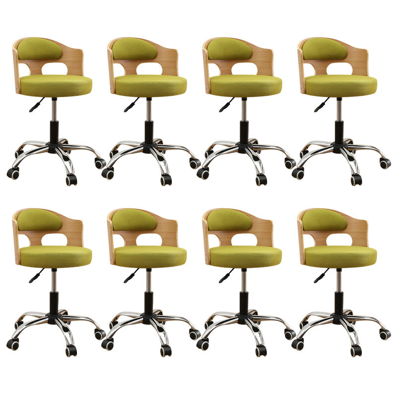 Zeitgenössischer Metall Barstool Faux Leder -Rundsitzschalterschalter mit Drehgelenk