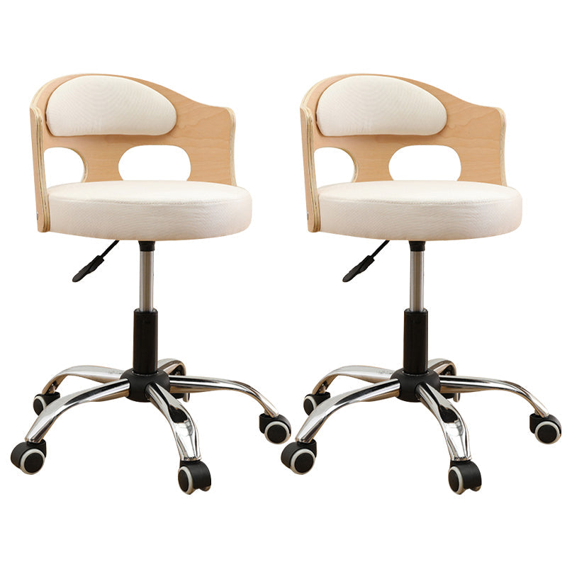 Zeitgenössischer Metall Barstool Faux Leder -Rundsitzschalterschalter mit Drehgelenk