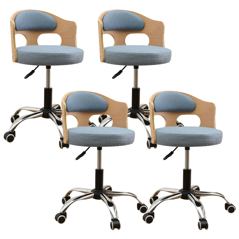 Zeitgenössischer Metall Barstool Faux Leder -Rundsitzschalterschalter mit Drehgelenk