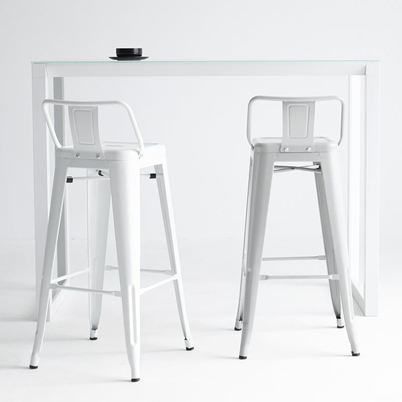 Modern Coffee Shop Sabures Cuadrones de metal cuadrado Bar & Counter Tabres