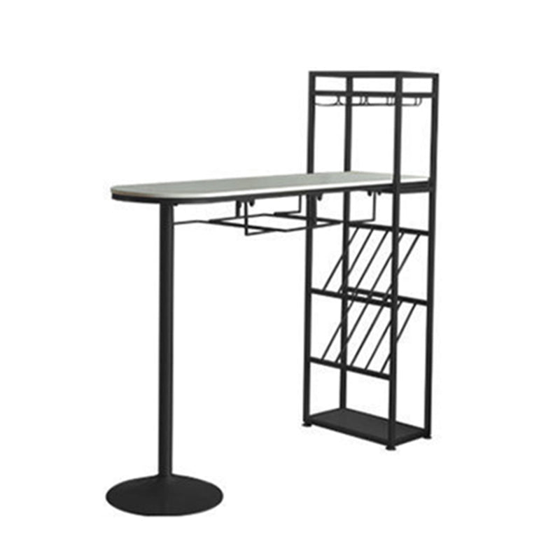 Tavolo da bar in marmo specialistico in marmo glam bianco glam con deposito di vino