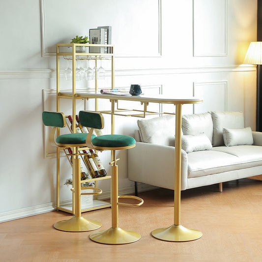 Tavolo da bar in marmo specialistico in marmo glam bianco glam con deposito di vino