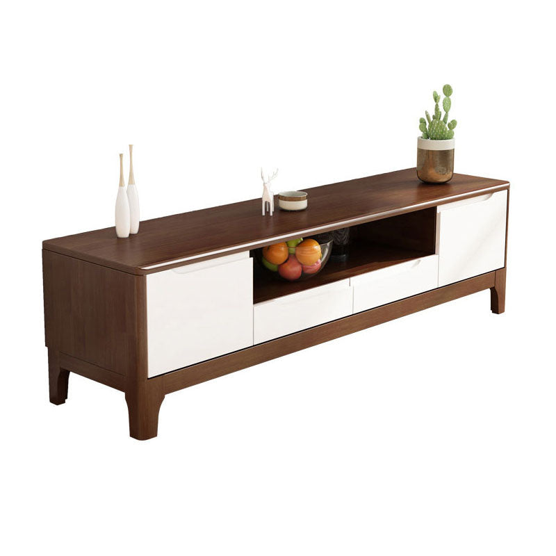 Mueble de TV nórdico de madera maciza, mueble de TV pequeño y moderno para dormitorio familiar, sala de estar, consola