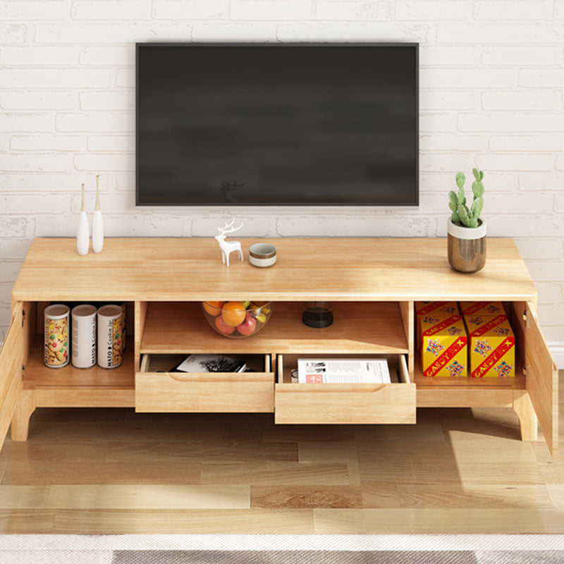 Mueble de TV nórdico de madera maciza, mueble de TV pequeño y moderno para dormitorio familiar, sala de estar, consola