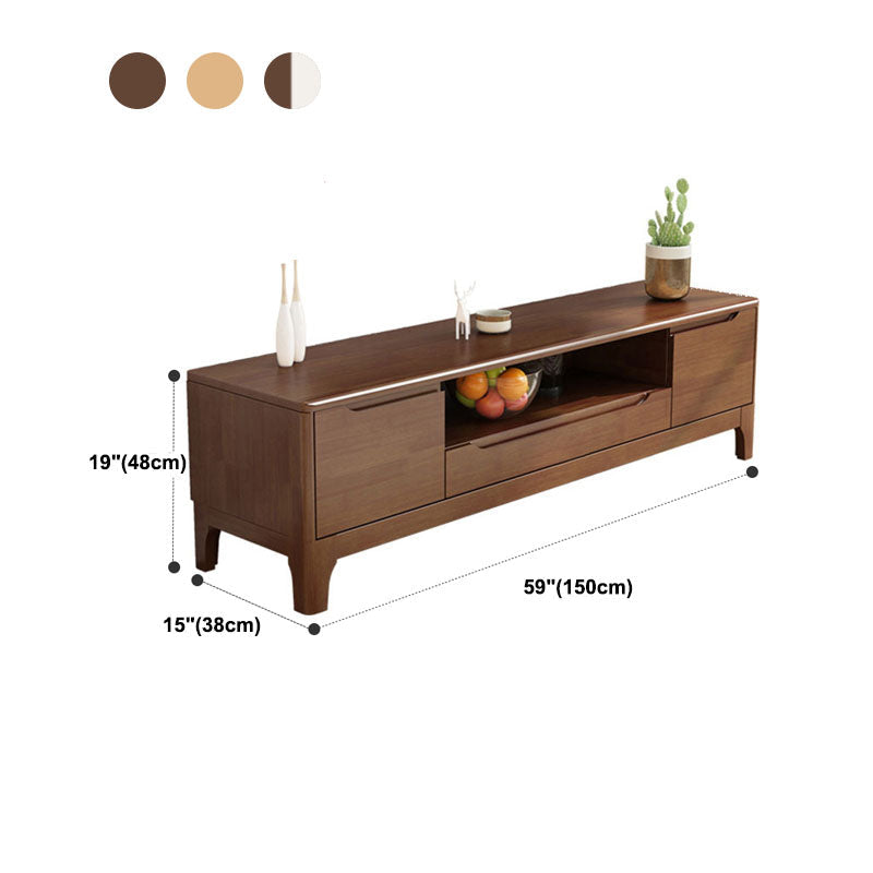 Mueble de TV nórdico de madera maciza, mueble de TV pequeño y moderno para dormitorio familiar, sala de estar, consola