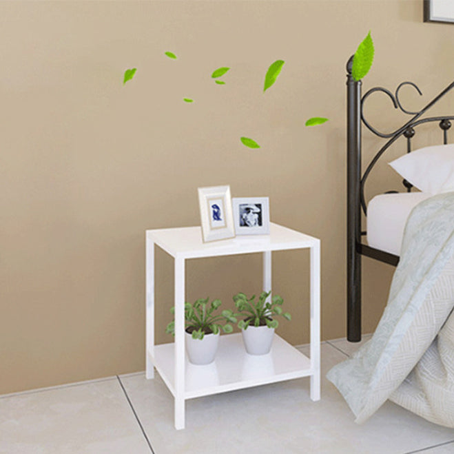 Tavolo da notte in metallo a un comodino da tavolo di accento inferiore con gambe