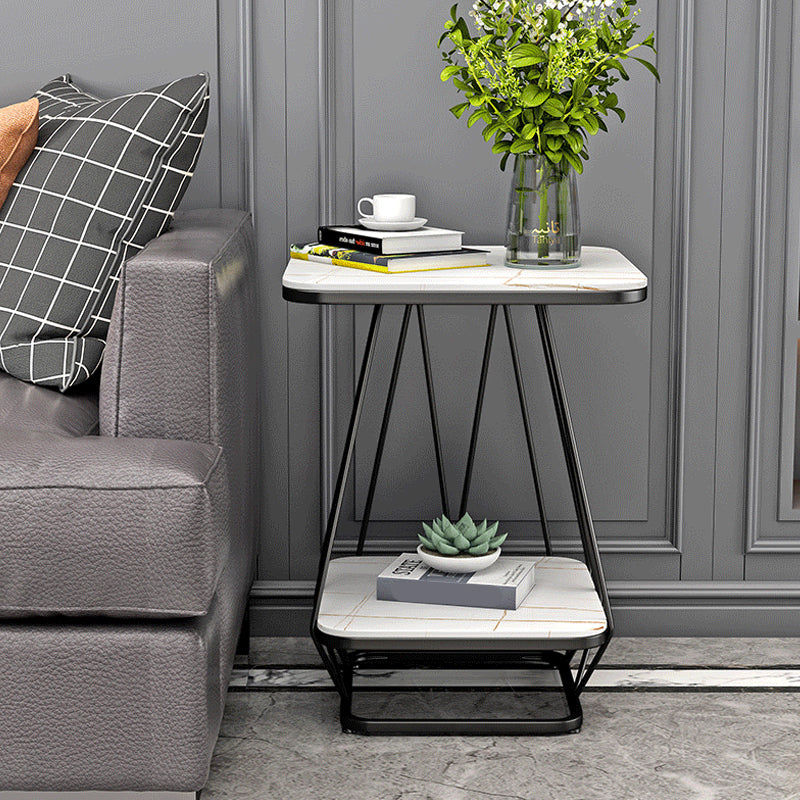 Metall Nachttisch unterer Regal Akzenttisch Nachttisch für Schlafzimmer