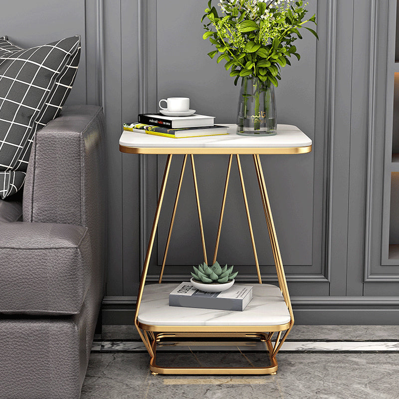 Metall Nachttisch unterer Regal Akzenttisch Nachttisch für Schlafzimmer