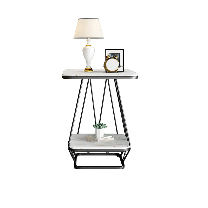 Metall Nachttisch unterer Regal Akzenttisch Nachttisch für Schlafzimmer