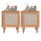 Contemporary Bedside Cabinet 1 Door Right Side Nightstand for Bedroom Natural 2 Piece Set Clearhalo 'Bedroom Furniture' 'furn' 'furn_night_stand' 'Furniture' 'night_stand' 'Nightstands' 5814502