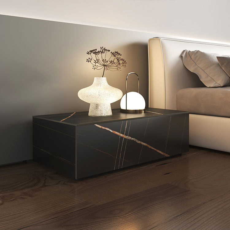 Glam marmeren accenttafel nachtkastje bedkast met laden