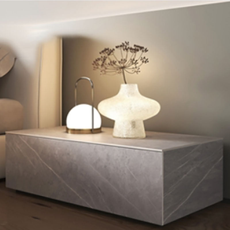 グラム大理石のアクセントテーブルナイトスタンドベッドサイドキャビネットの引き出し付き