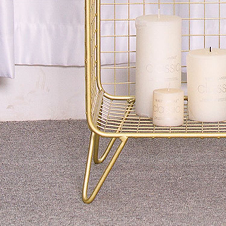 メタルベッドサイドキャビネットグラムアクセントテーブルベッドルーム用のナイトスタンド