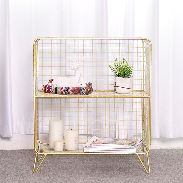 メタルベッドサイドキャビネットグラムアクセントテーブルベッドルーム用のナイトスタンド