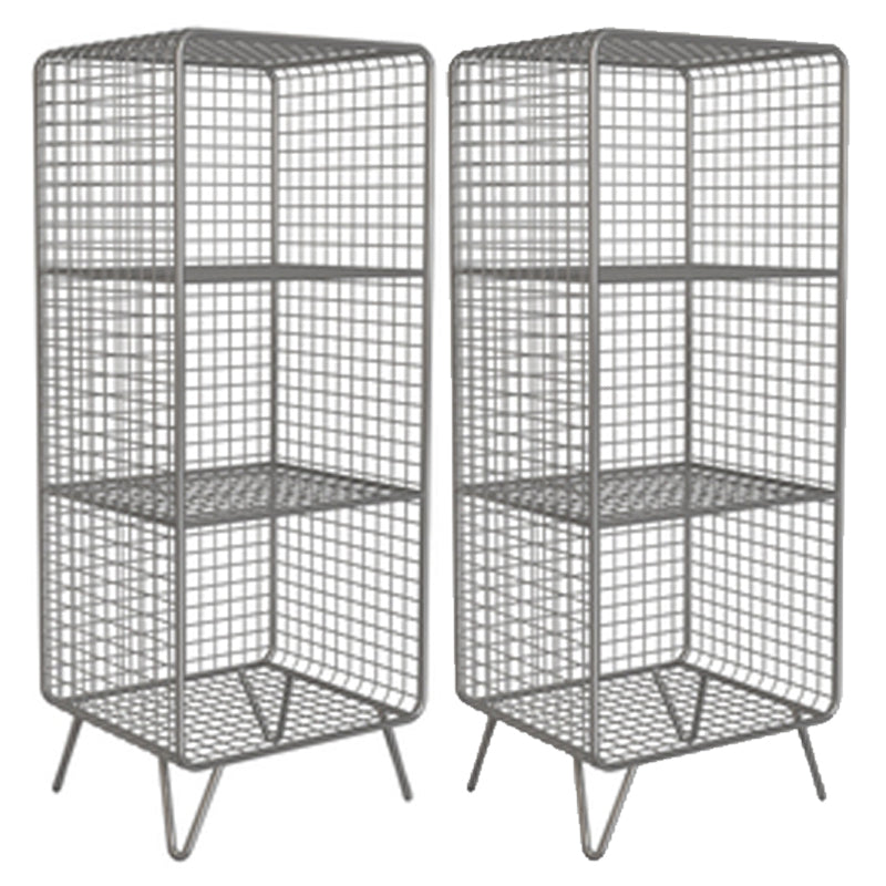 メタルベッドサイドキャビネットグラムアクセントテーブルベッドルーム用のナイトスタンド