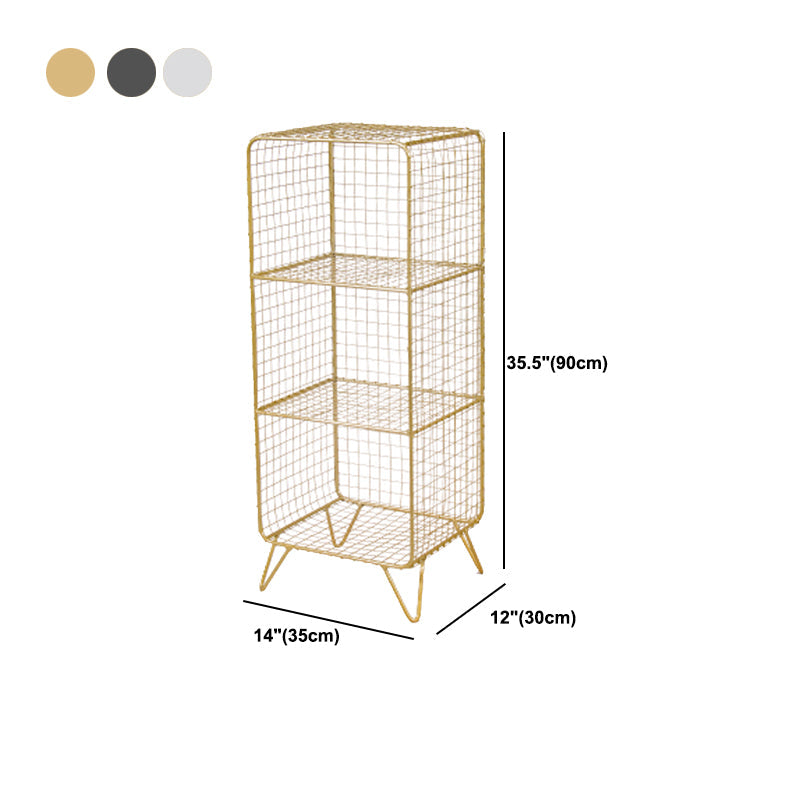 メタルベッドサイドキャビネットグラムアクセントテーブルベッドルーム用のナイトスタンド