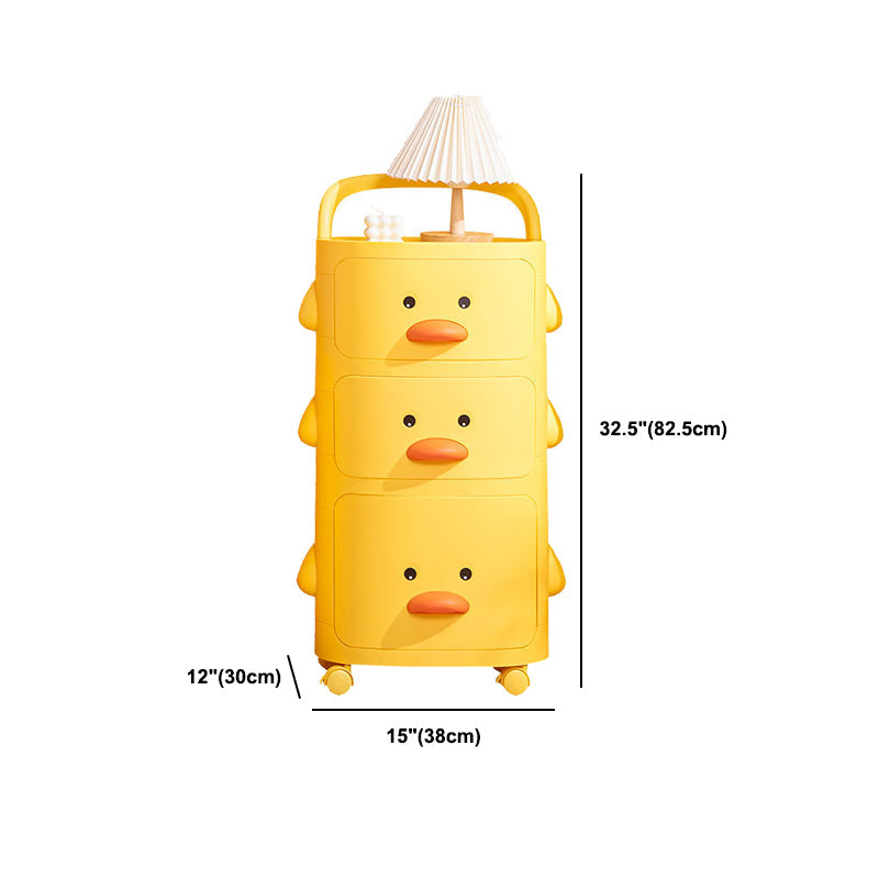 Comodino giallo anziano comodino per bambini contemporanei tavolo da notte