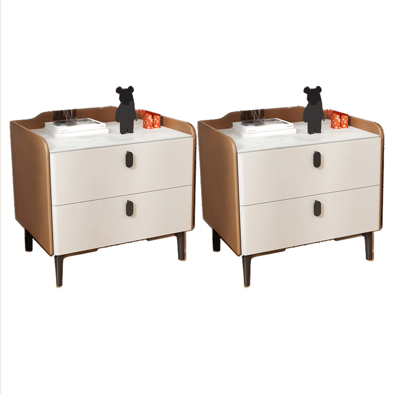 Tiroir de table de nuit contemporain rangement de nuit de lit avec les jambes
