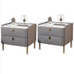 Nightand de lit de luxe léger 2 tiroirs table de nuit avec des jambes pour chambre à coucher