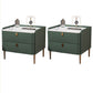 Nightand de lit de luxe léger 2 tiroirs table de nuit avec des jambes pour chambre à coucher