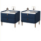 Nightand de lit de luxe léger 2 tiroirs table de nuit avec des jambes pour chambre à coucher
