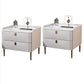 Nightand de lit de luxe léger 2 tiroirs table de nuit avec des jambes pour chambre à coucher