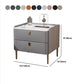 Nightand de lit de luxe léger 2 tiroirs table de nuit avec des jambes pour chambre à coucher