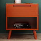 Zeitgenössische massive Holz Nachttischschubladen Betsttisch Beine enthalten